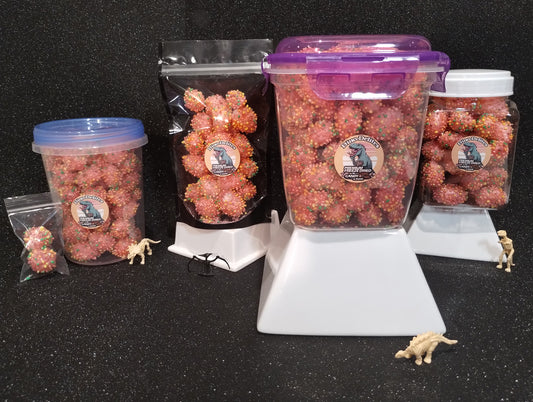 Nerds Clusters Freeze Dried to in a Resealable Dino-Delites Keepsake Container!
